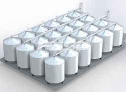 Proyecto de silo de acero para maíz en p