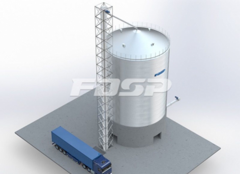 Proyecto de silo de acero de sorgo 1-1500T para la industria cervecera