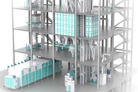 Proyecto completo de alimentación acuática extruida